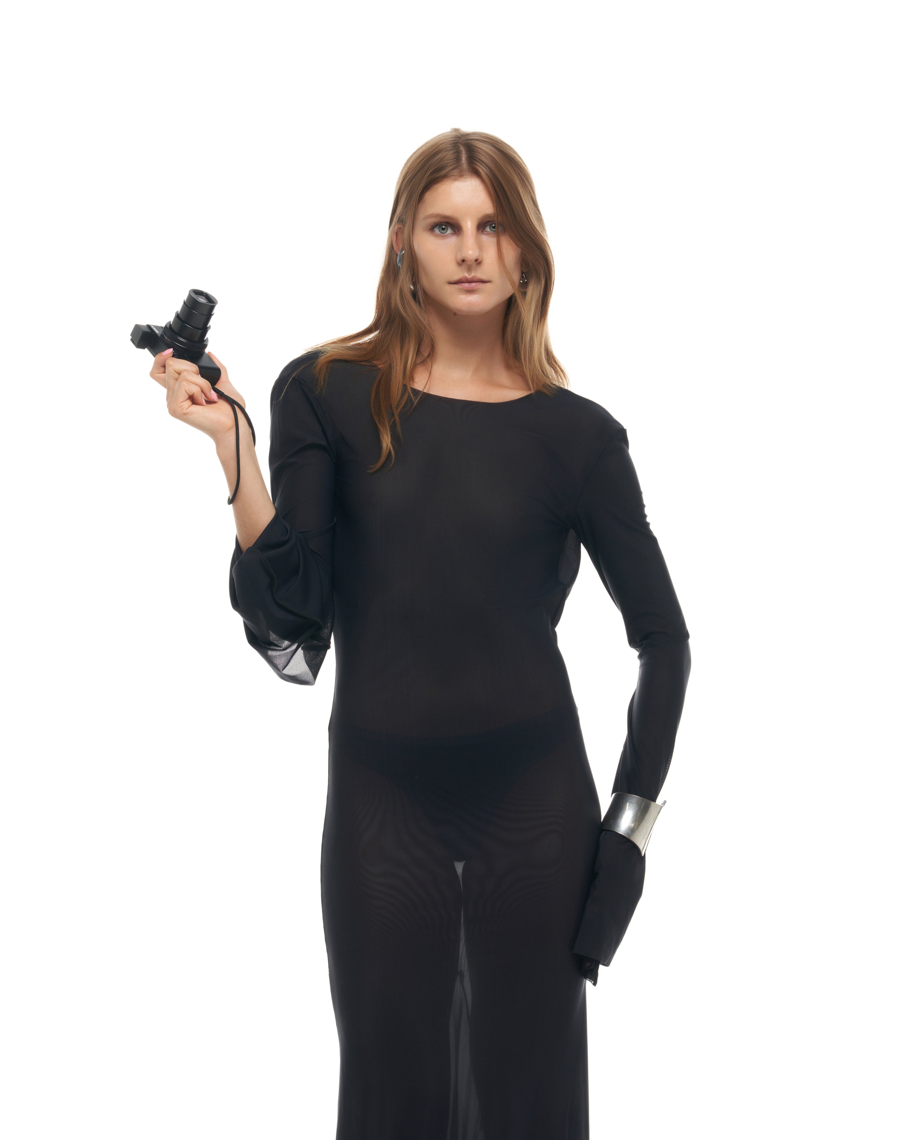 Ciclone Long Dress Black