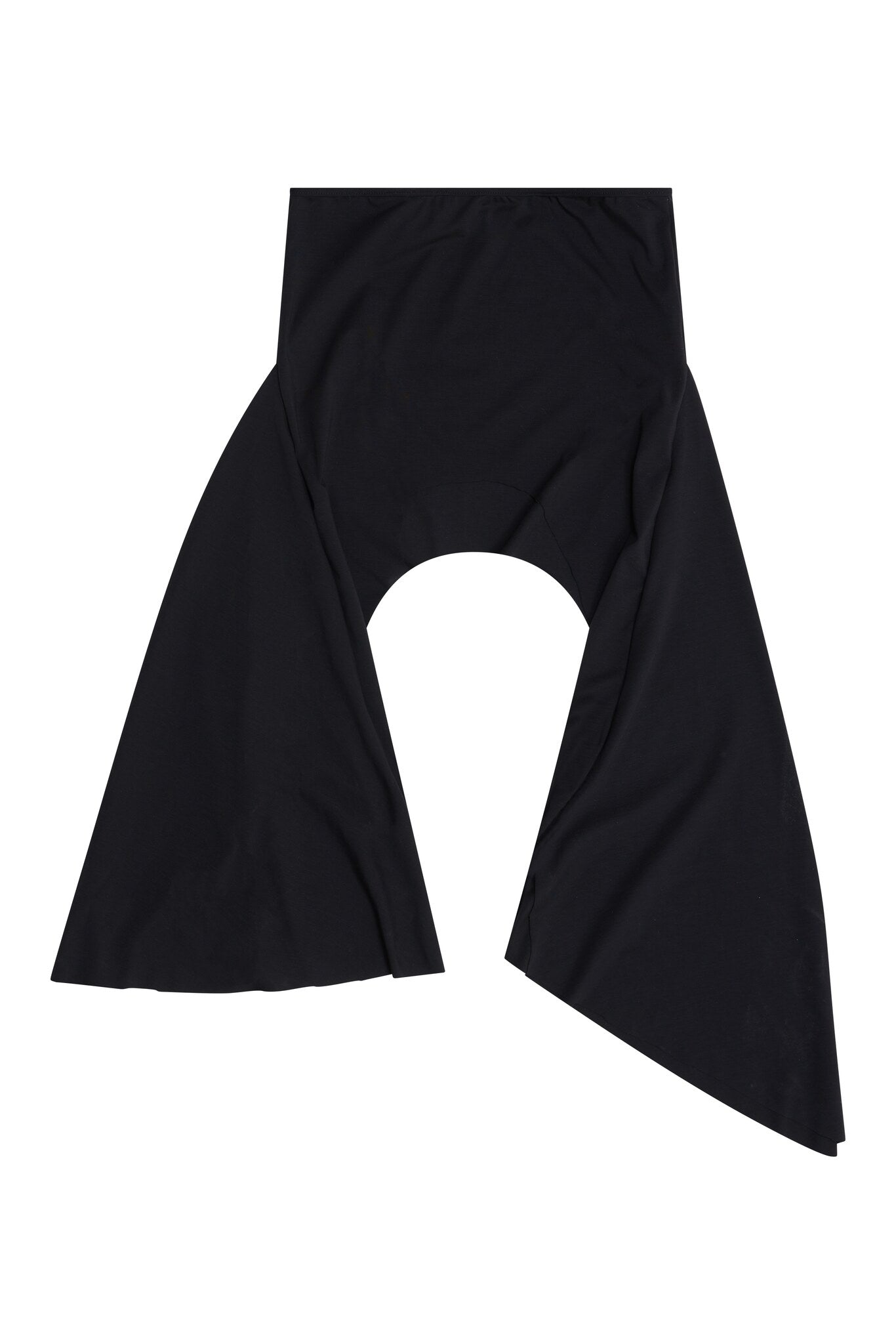 V BACK MINI SKIRT BLACK