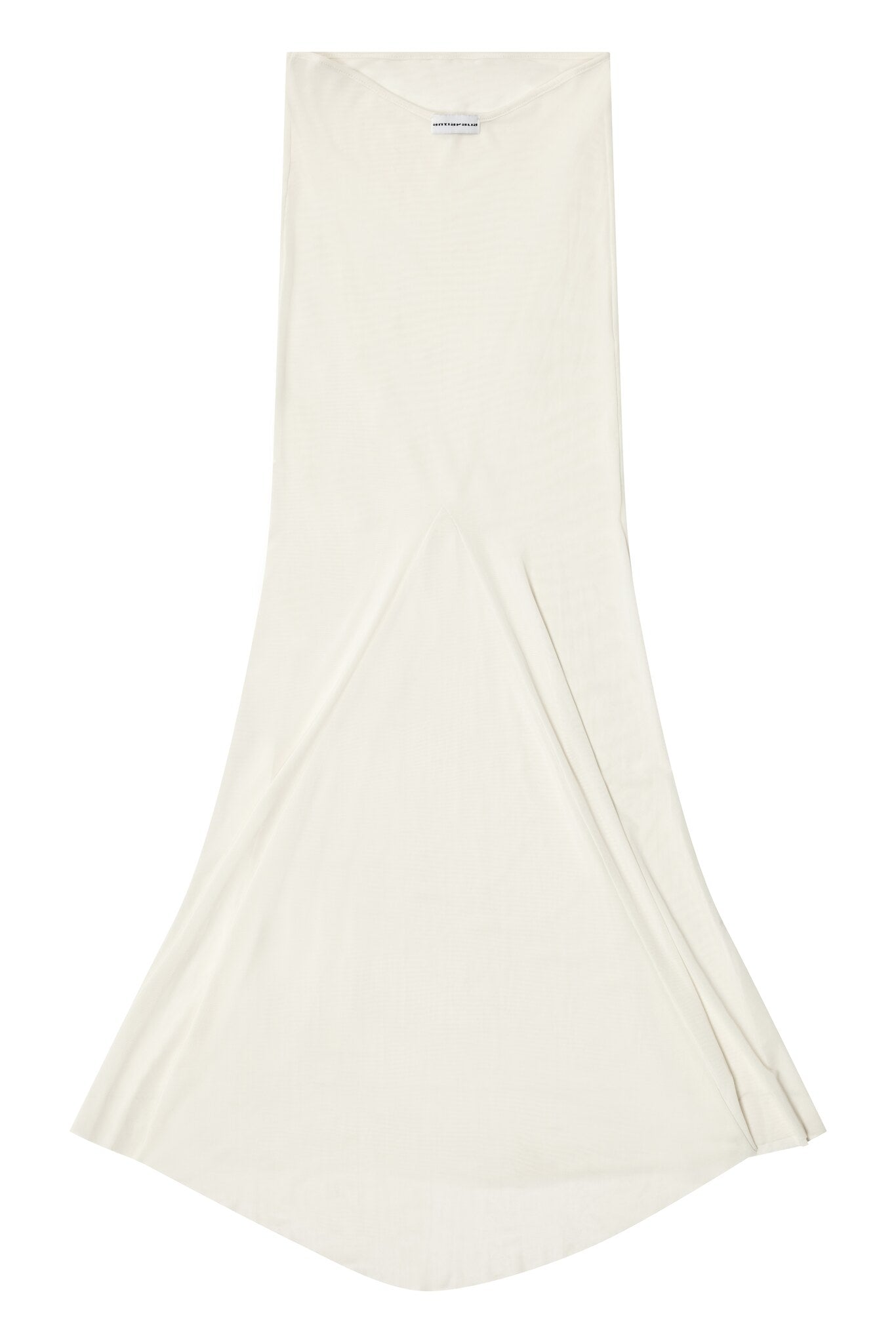 V BACK SKIRT WHITE SEMI TRANSPARENT