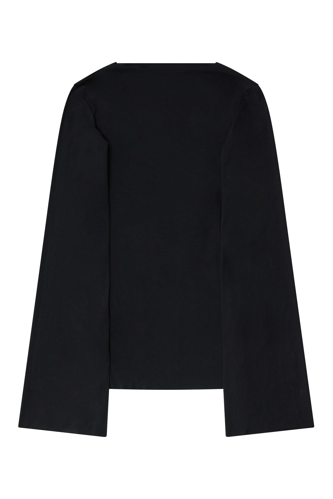 TOP V BACK BLACK SEMI TRANSPARENT